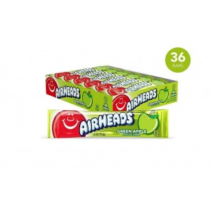 Airheads Green Apple 15g Sweet American Candy Box 36 Bars